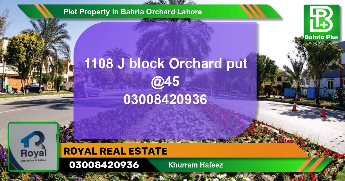 Residential Plot for Sale in Bahria Orchard, Lahore - (BP-85034)
