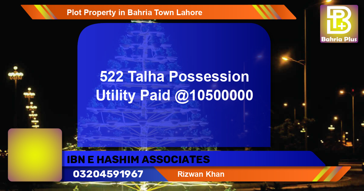 Residential Plot for Sale in Bahria Town, Lahore - (BP-85088)