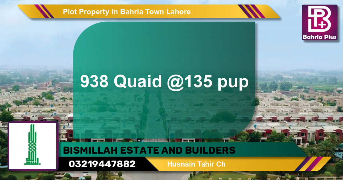 Residential Plot for Sale in Bahria Town, Lahore - (BP-85098)