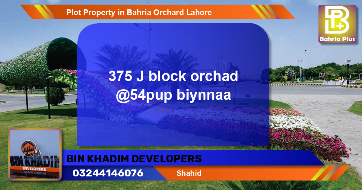 Residential Plot for Sale in Bahria Orchard, Lahore - (BP-85153)