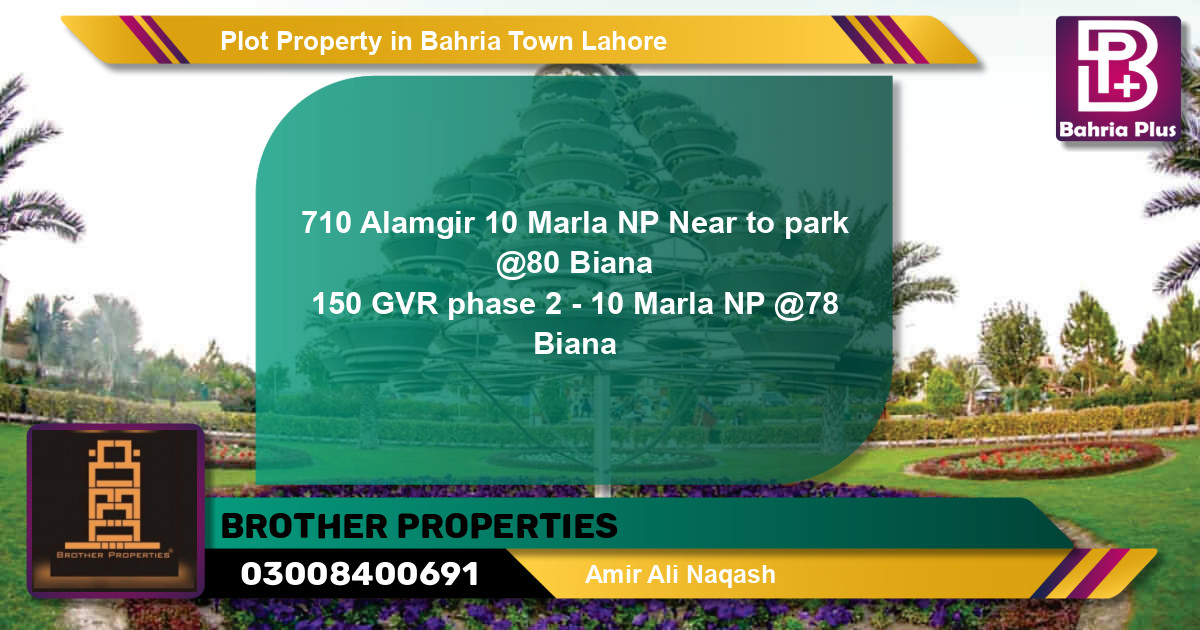 Residential Plot for Sale in Bahria Town, Lahore - (BP-85223)