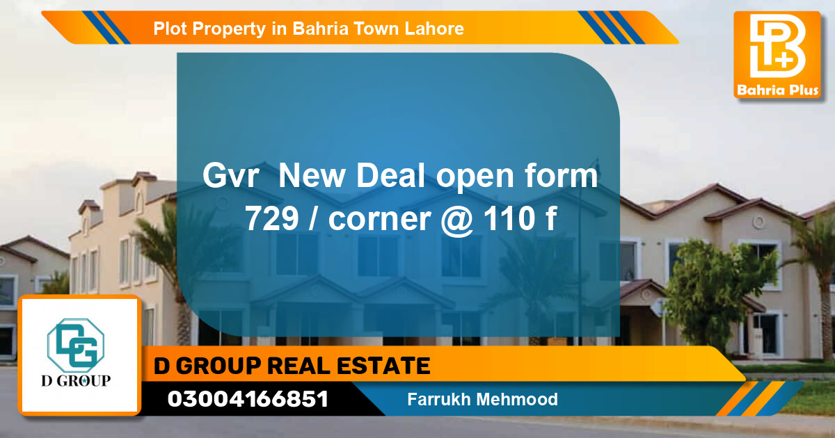 Residential Plot for Sale in Bahria Town, Lahore - (BP-85274)