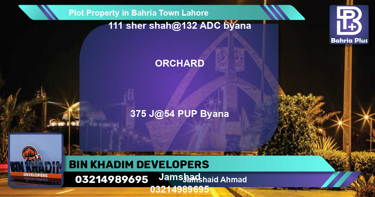 Residential Plot for Sale in Bahria Town, Lahore - (BP-85281)