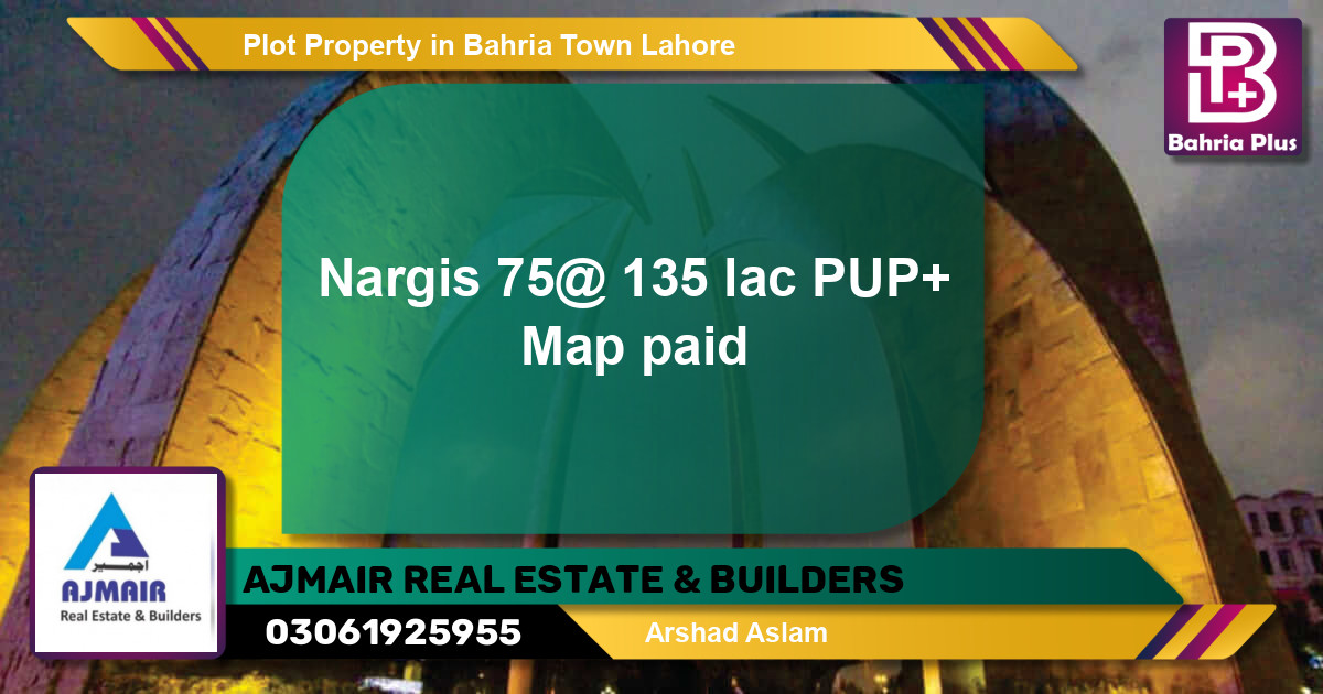 Residential Plot for Sale in Bahria Town, Lahore - (BP-85294)