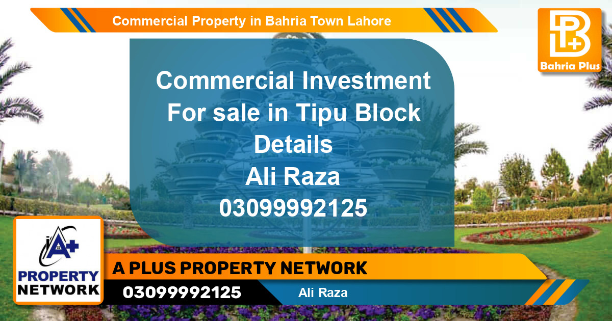 Commercial Property for Sale in Bahria Town, Lahore - (BP-85333)