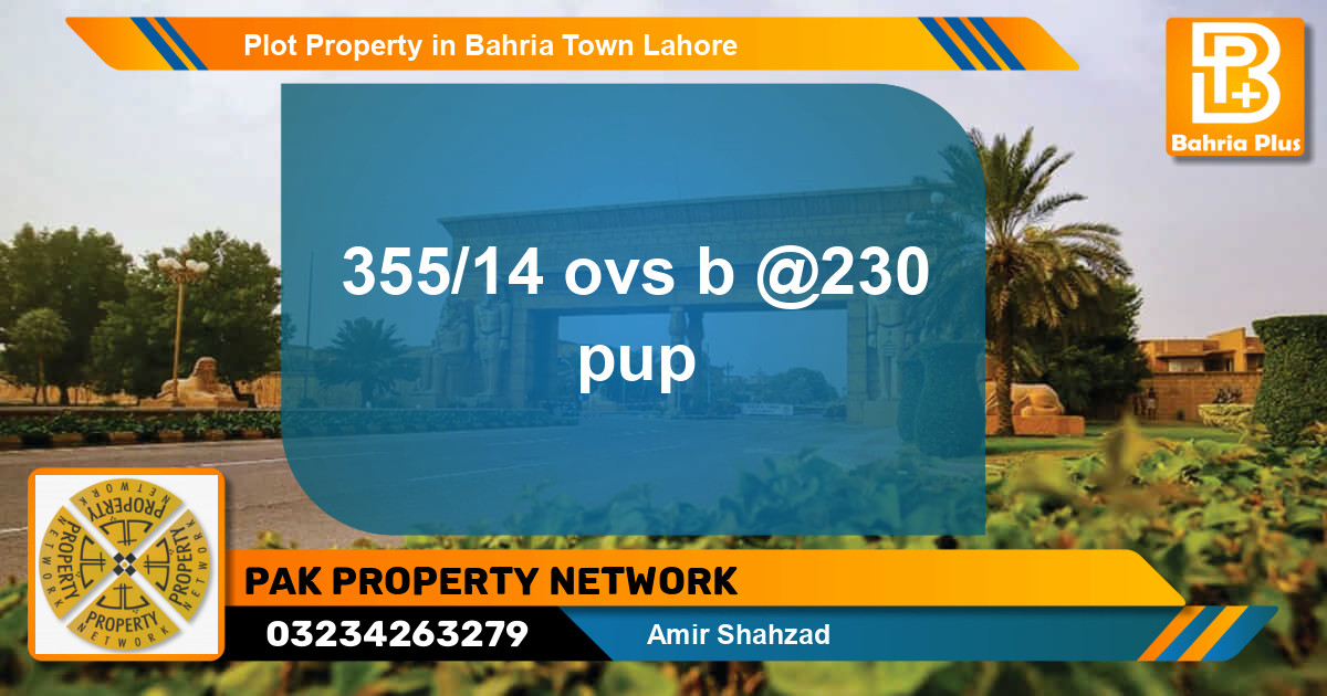 Residential Plot for Sale in Bahria Town, Lahore - (BP-85336)