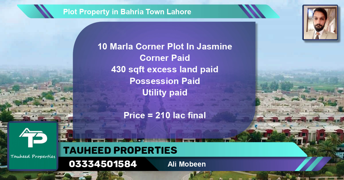 Residential Plot for Sale in Bahria Town, Lahore - (BP-85346)