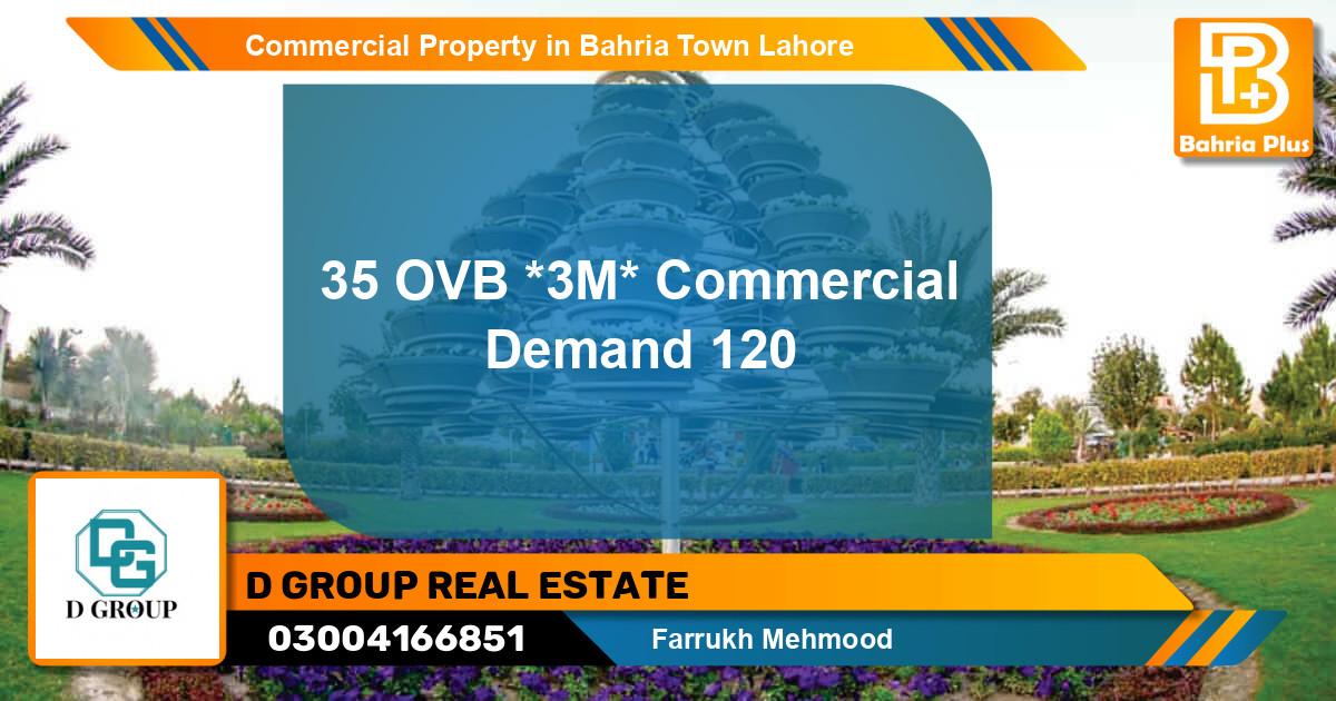 Commercial Property for Sale in Bahria Town, Lahore - (BP-85364)
