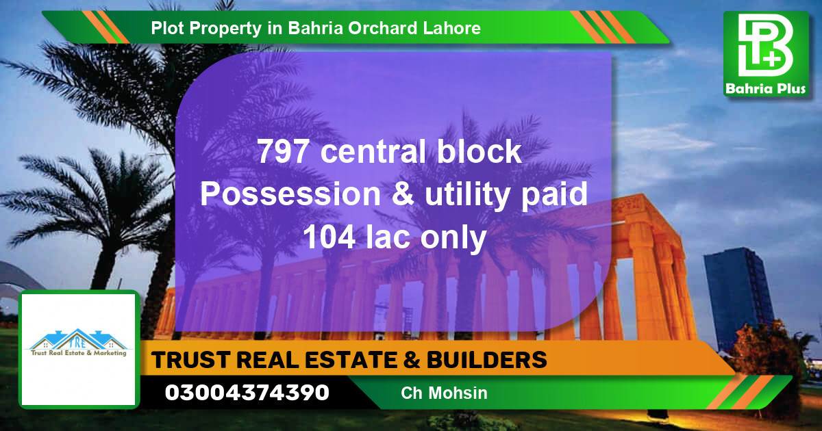Residential Plot for Sale in Bahria Orchard, Lahore - (BP-85370)