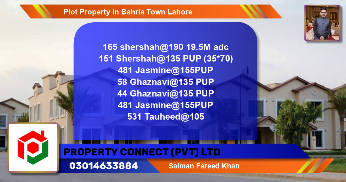 Residential Plot for Sale in Bahria Town, Lahore - (BP-85377)