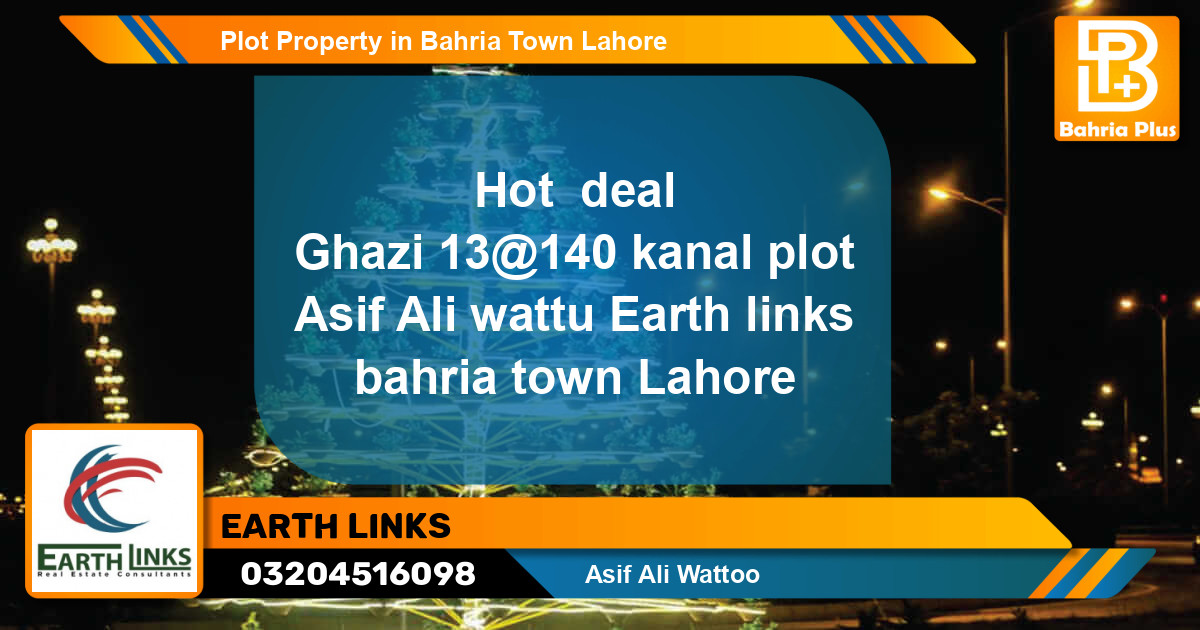 Residential Plot for Sale in Bahria Town, Lahore - (BP-85388)