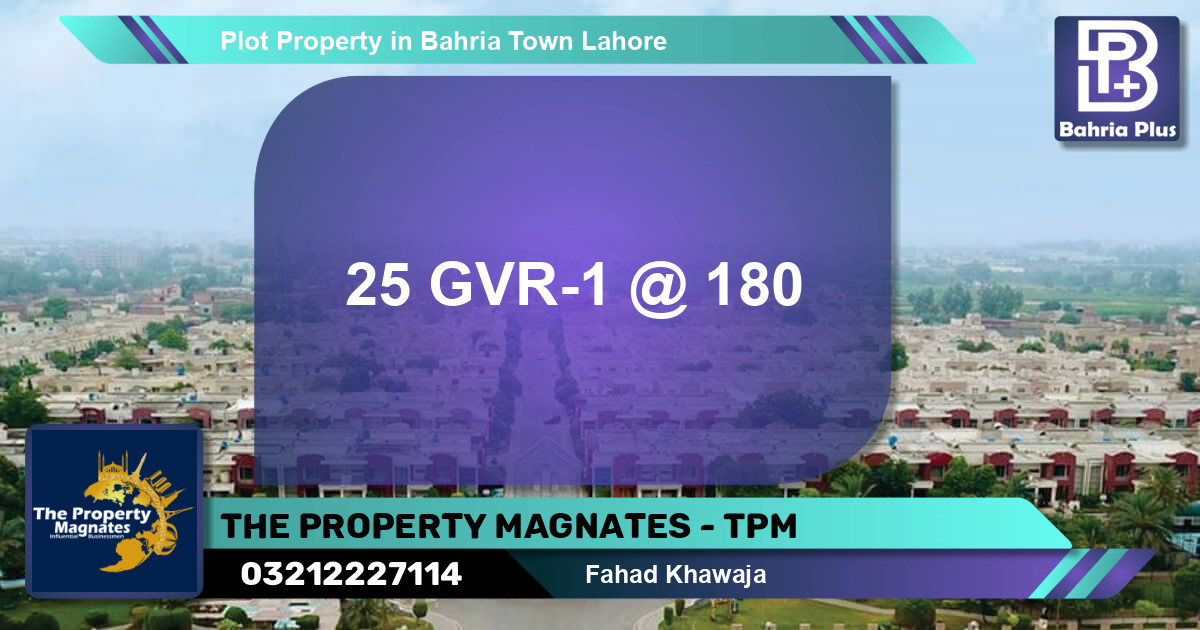 Residential Plot for Sale in Bahria Town, Lahore - (BP-85458)