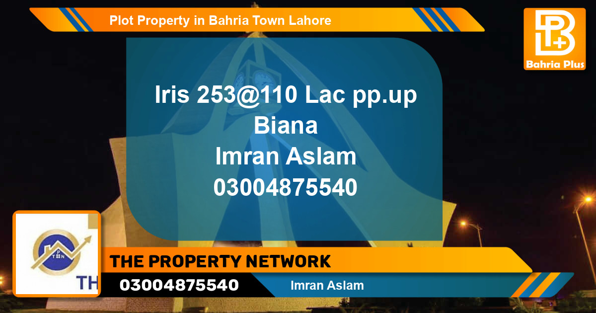 Residential Plot for Sale in Bahria Town, Lahore - (BP-85483)