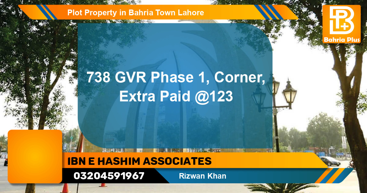 Residential Plot for Sale in Bahria Town, Lahore - (BP-85510)