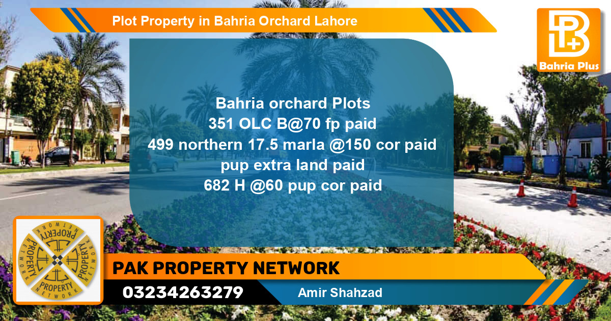 Residential Plot for Sale in Bahria Orchard, Lahore - (BP-85539)