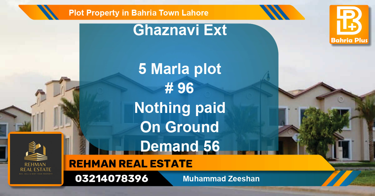 Residential Plot for Sale in Bahria Town, Lahore - (BP-85546)