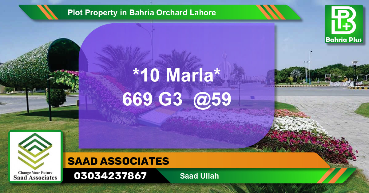 Residential Plot for Sale in Bahria Orchard, Lahore - (BP-85554)