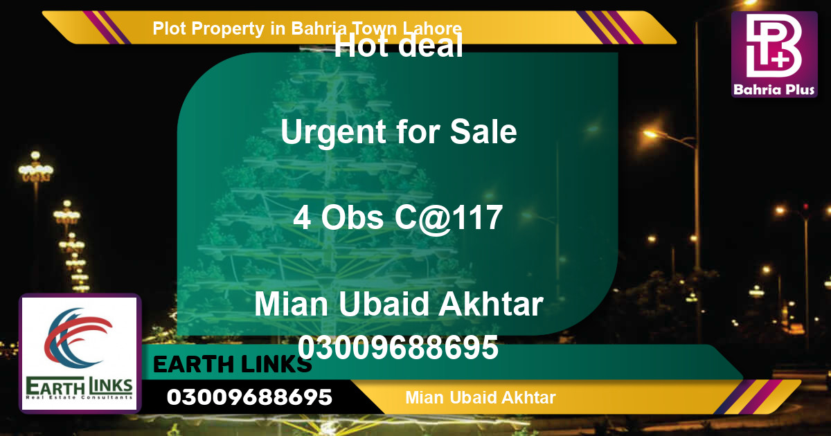 Residential Plot for Sale in Bahria Town, Lahore - (BP-85561)