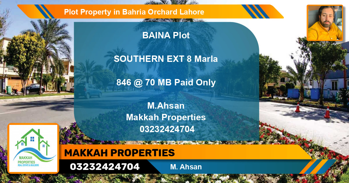 Residential Plot for Sale in Bahria Orchard, Lahore - (BP-85567)