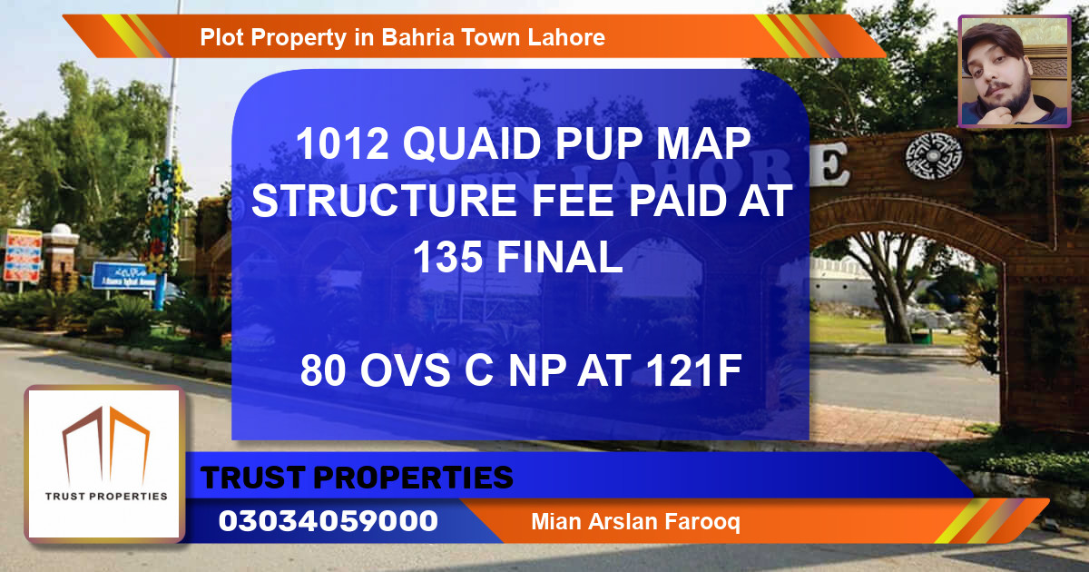 Residential Plot for Sale in Bahria Town, Lahore - (BP-85571)