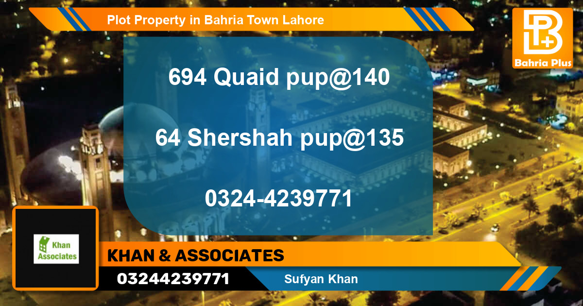 Residential Plot for Sale in Bahria Town, Lahore - (BP-85587)