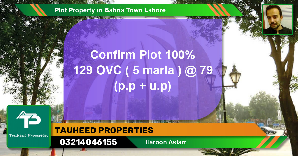 Residential Plot for Sale in Bahria Town, Lahore - (BP-85590)