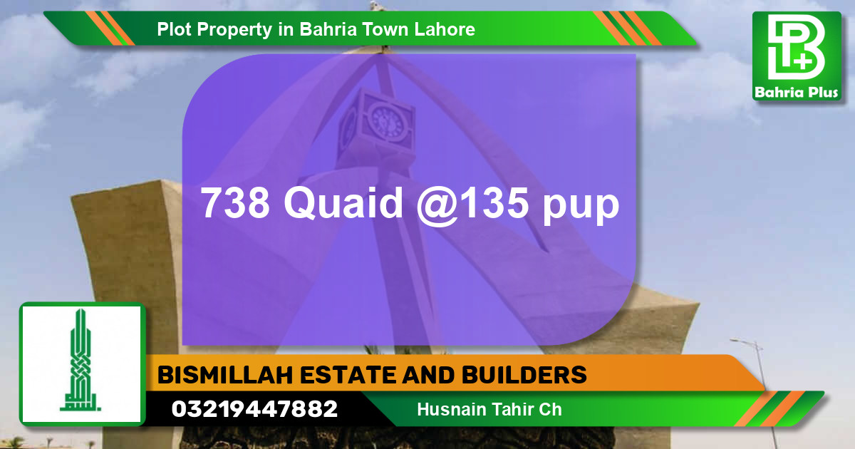 Residential Plot for Sale in Bahria Town, Lahore - (BP-85633)