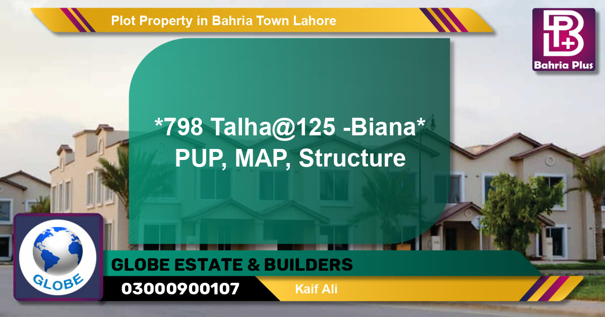 Residential Plot for Sale in Bahria Town, Lahore - (BP-85637)