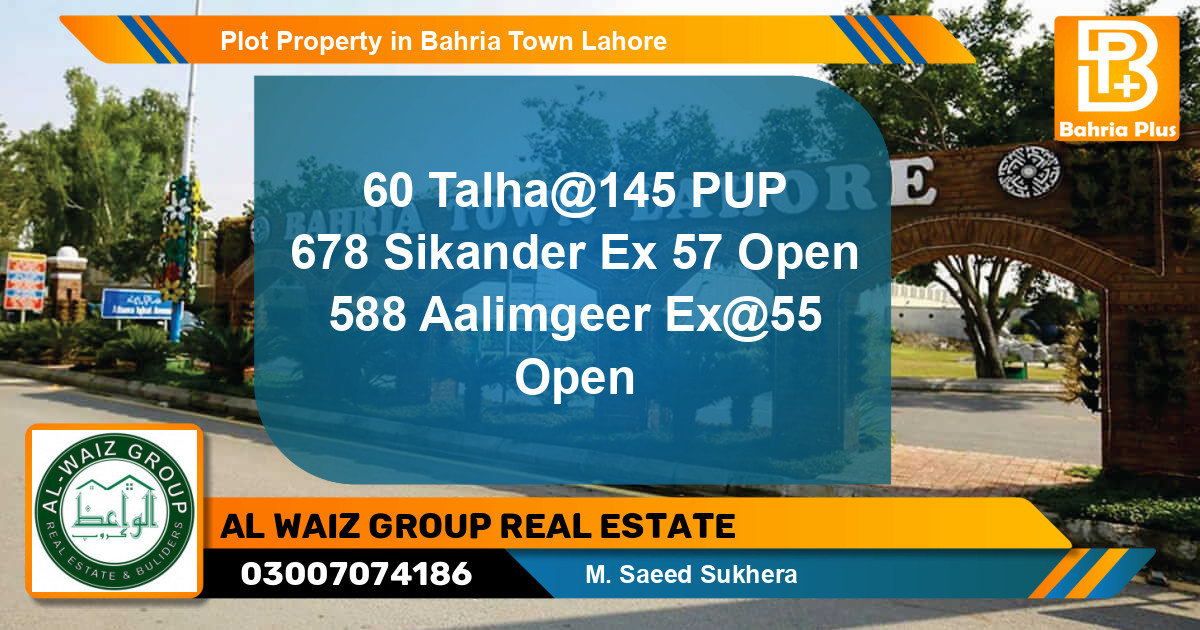 Residential Plot for Sale in Bahria Town, Lahore - (BP-85683)
