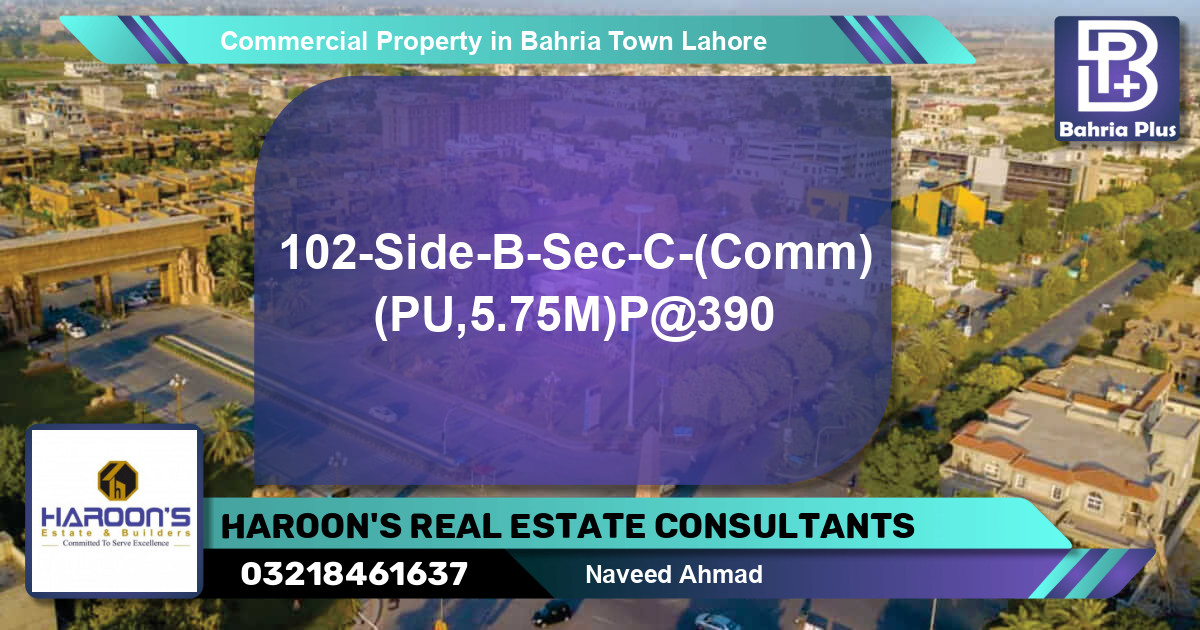 Commercial Property for Sale in Bahria Town, Lahore - (BP-85694)