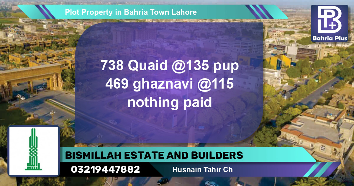 Residential Plot for Sale in Bahria Town, Lahore - (BP-85709)