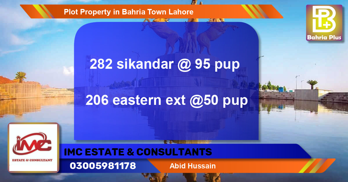 Residential Plot for Sale in Bahria Town, Lahore - (BP-85712)