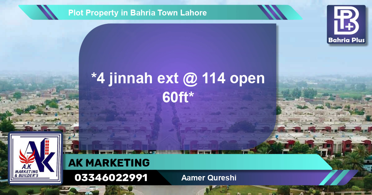 Residential Plot for Sale in Bahria Town, Lahore - (BP-85743)
