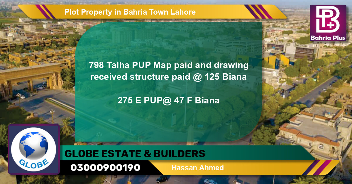 Residential Plot for Sale in Bahria Town, Lahore - (BP-85774)