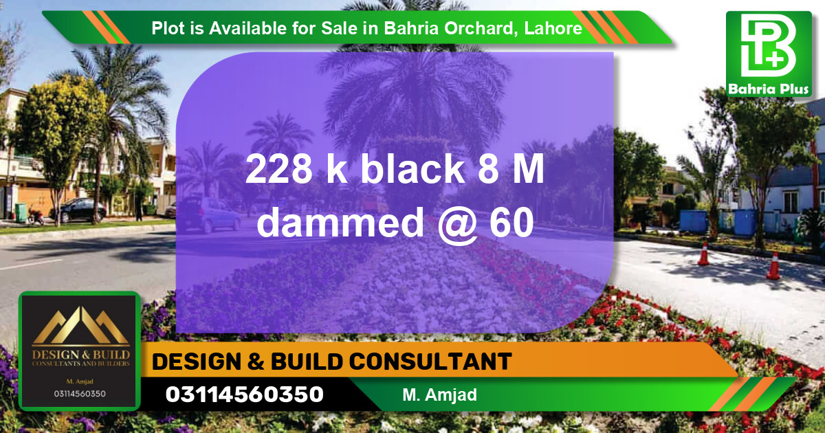 Residential Plot for Sale in Bahria Orchard, Lahore - (BP-85792)