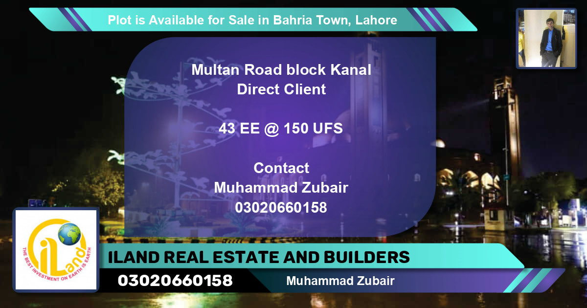 Residential Plot for Sale in Bahria Town, Lahore - (BP-85797)