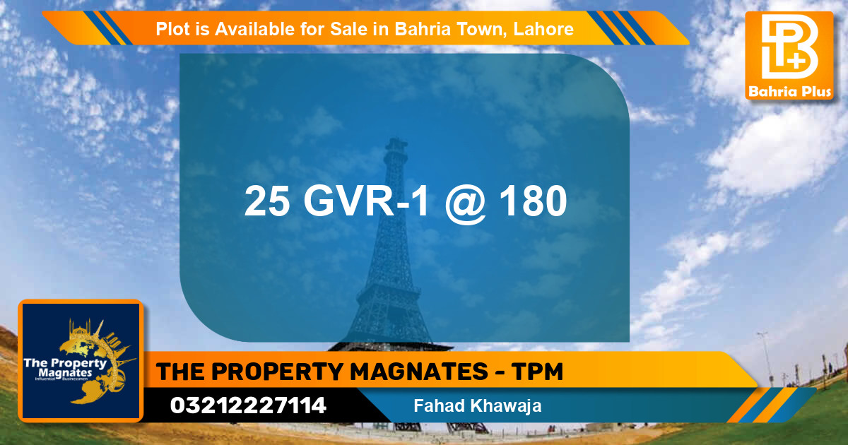 Residential Plot for Sale in Bahria Town, Lahore - (BP-85900)