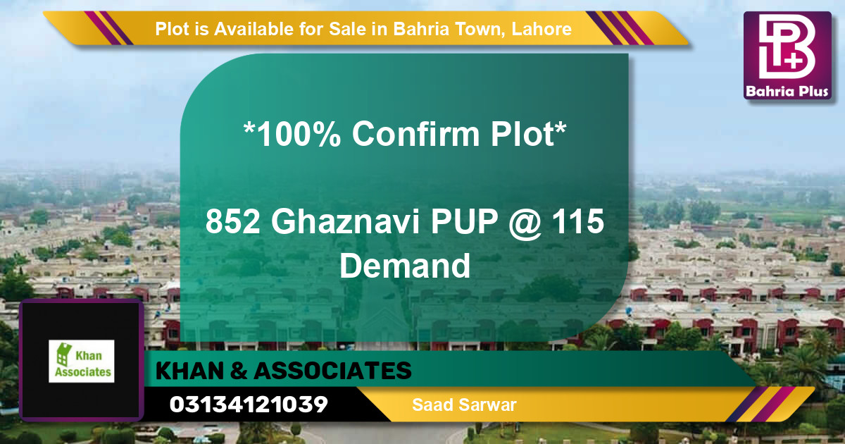 Residential Plot for Sale in Bahria Town, Lahore - (BP-85902)