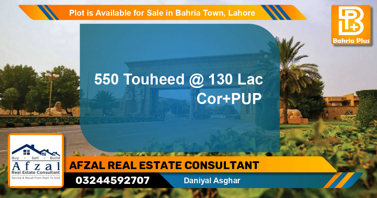 Residential Plot for Sale in Bahria Town, Lahore - (BP-85959)