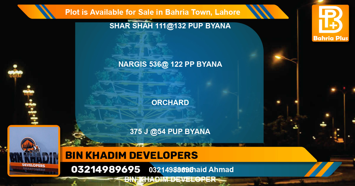 Residential Plot for Sale in Bahria Town, Lahore - (BP-85964)
