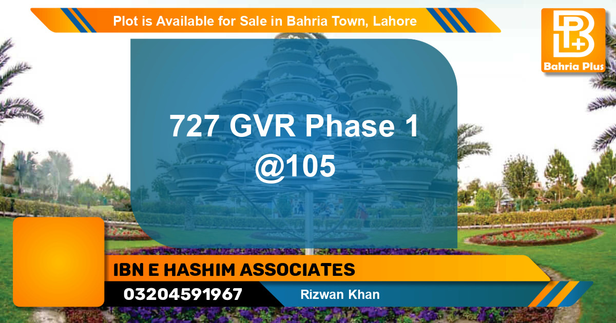 Residential Plot for Sale in Bahria Town, Lahore - (BP-86015)