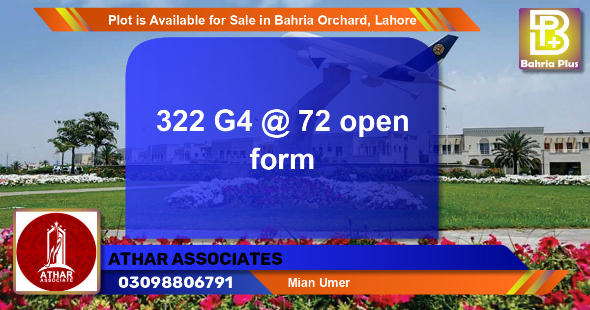 Residential Plot for Sale in Bahria Orchard, Lahore - (BP-86026)