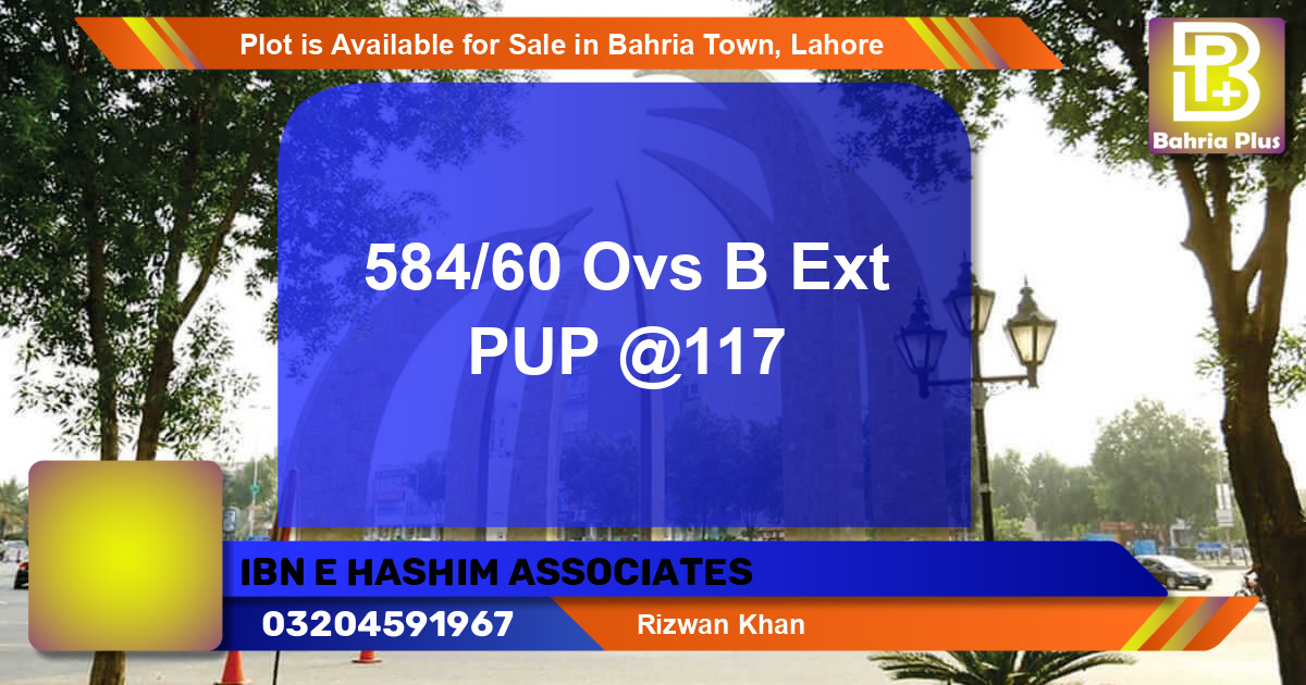 Residential Plot for Sale in Bahria Town, Lahore - (BP-86028)