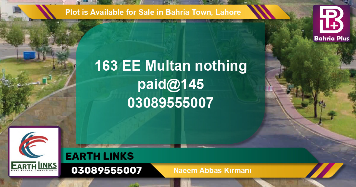 Residential Plot for Sale in Bahria Town, Lahore - (BP-86031)