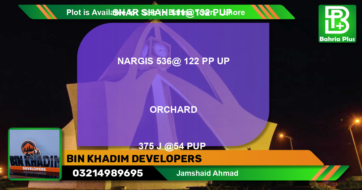 Residential Plot for Sale in Bahria Town, Lahore - (BP-86110)