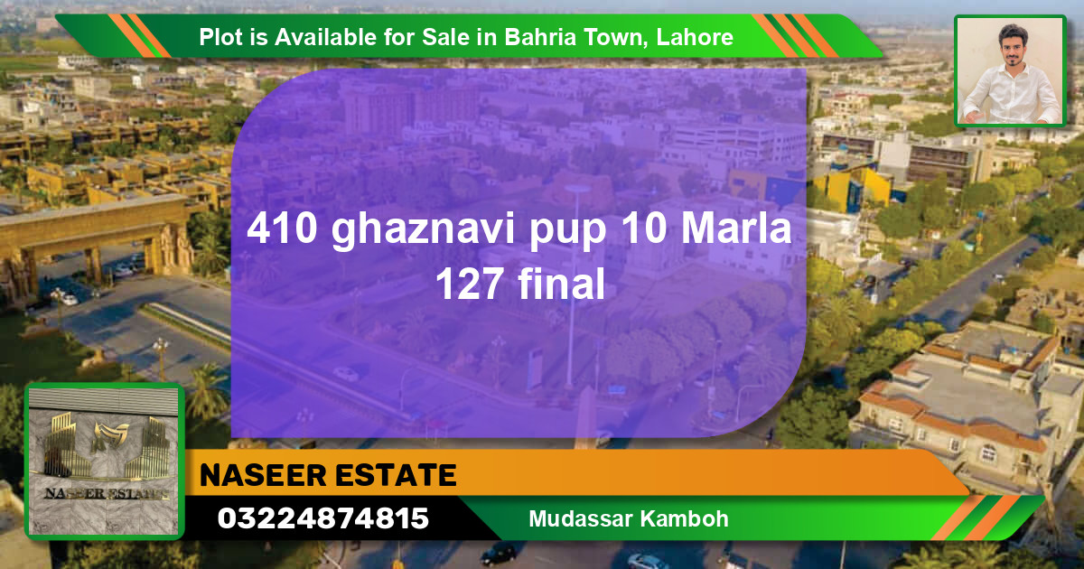 Residential Plot for Sale in Bahria Town, Lahore - (BP-86202)