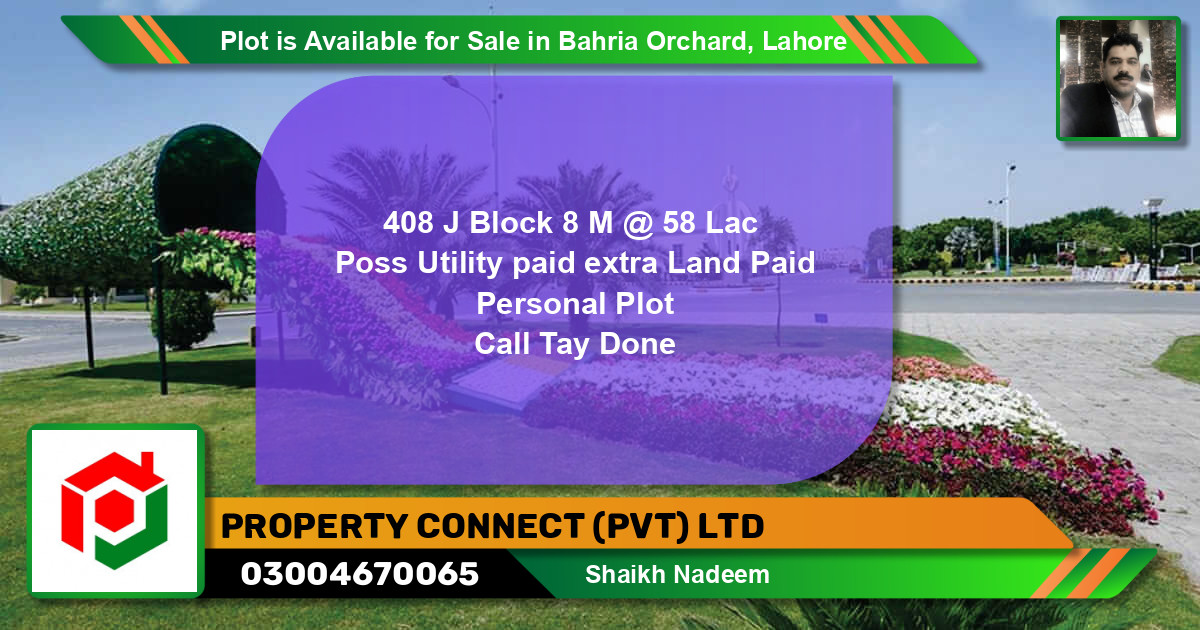 Residential Plot for Sale in Bahria Orchard, Lahore - (BP-86203)