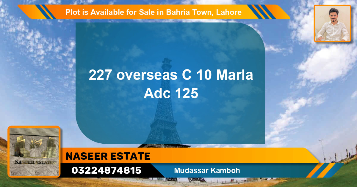 Residential Plot for Sale in Bahria Town, Lahore - (BP-86205)