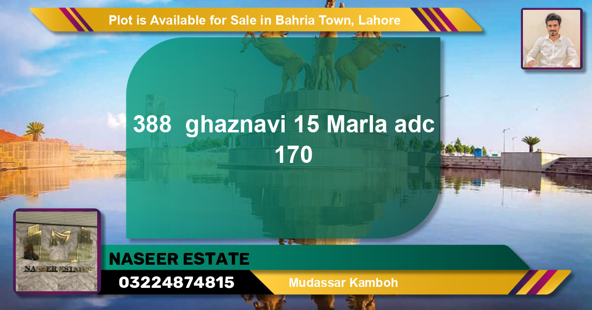 Residential Plot for Sale in Bahria Town, Lahore - (BP-86211)