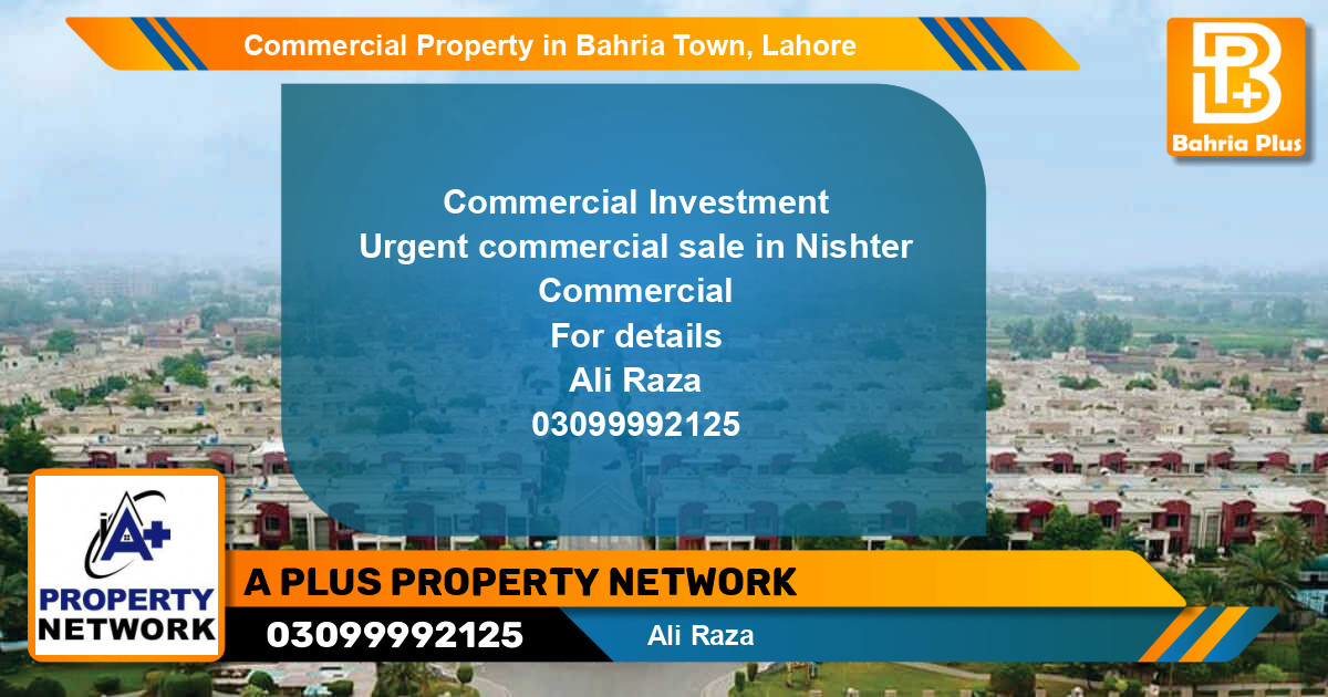 Commercial Property for Sale in Bahria Town, Lahore - (BP-86224)